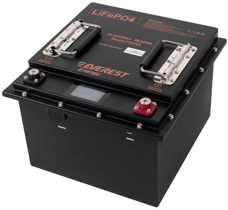 Everest Energy LFP-24V150Аh (Bluetooth) - литиевый тяговый аккумулятор - фото 6043