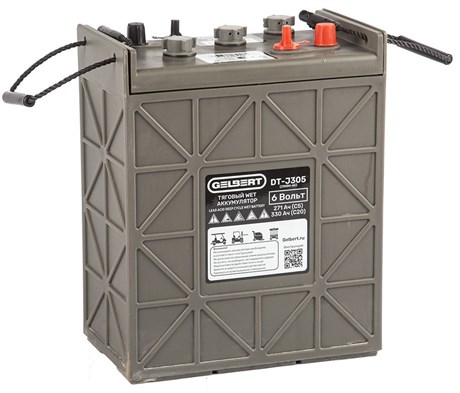 Gelbert DT-J305 (J305H-AC)  - тяговый  аккумулятор (6V271A/H C5) - фото 6452