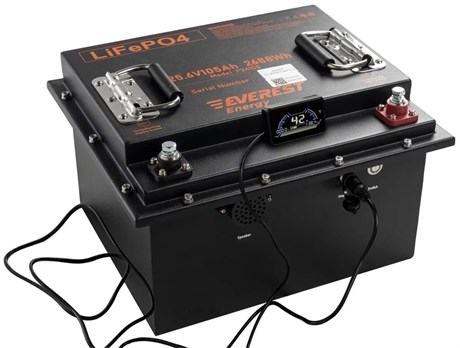 Everest Energy LFP-24V105Аh-Pro (LCD + Bluetooth) - литиевый тяговый аккумулятор - фото 6498