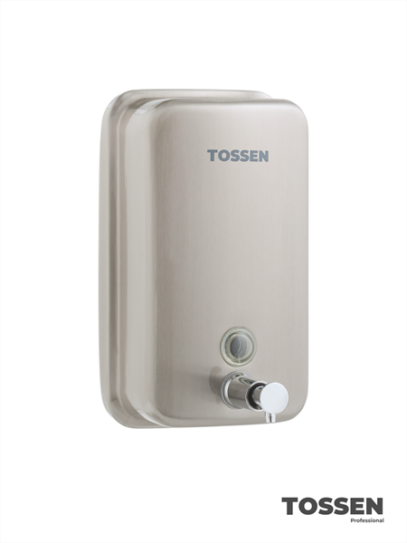 TOSSEN MN -1000 M (Steel Line) - механический диспенсер жидкого мыла - фото 6862