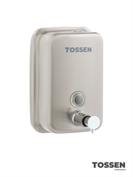 TOSSEN MN-500 M (Steel Line) - механический диспенсер жидкого мыла - фото 6877