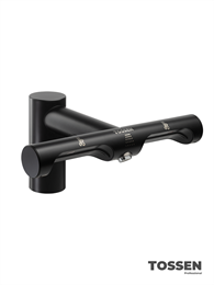 TOSSEN LS 1702 MB  - смеситель с сушилкой для рук (бесщеточный мотор) (коллекция "Матовый чёрный")